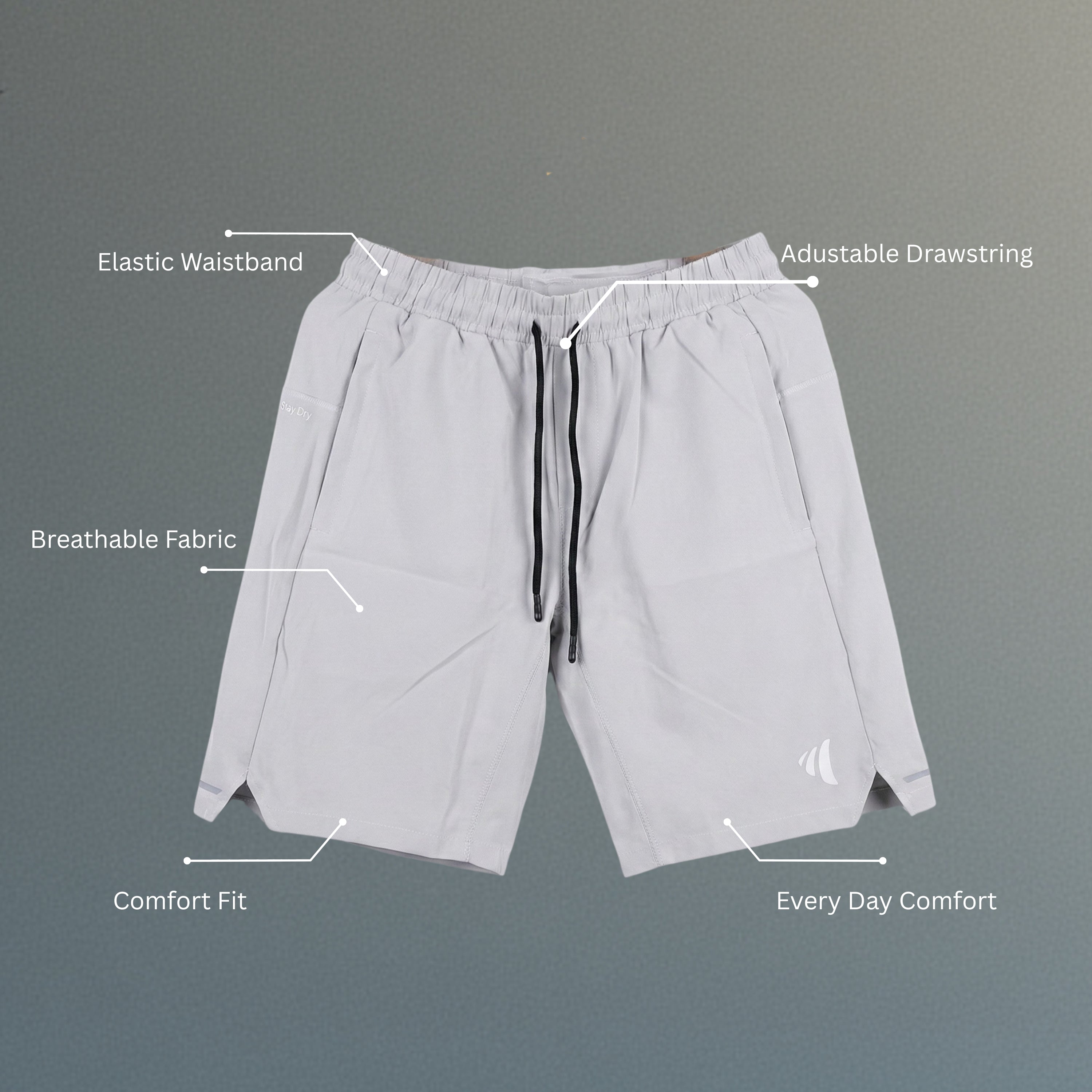 Men's Quick Dry Drawstring Lightweight Shorts with Pockets