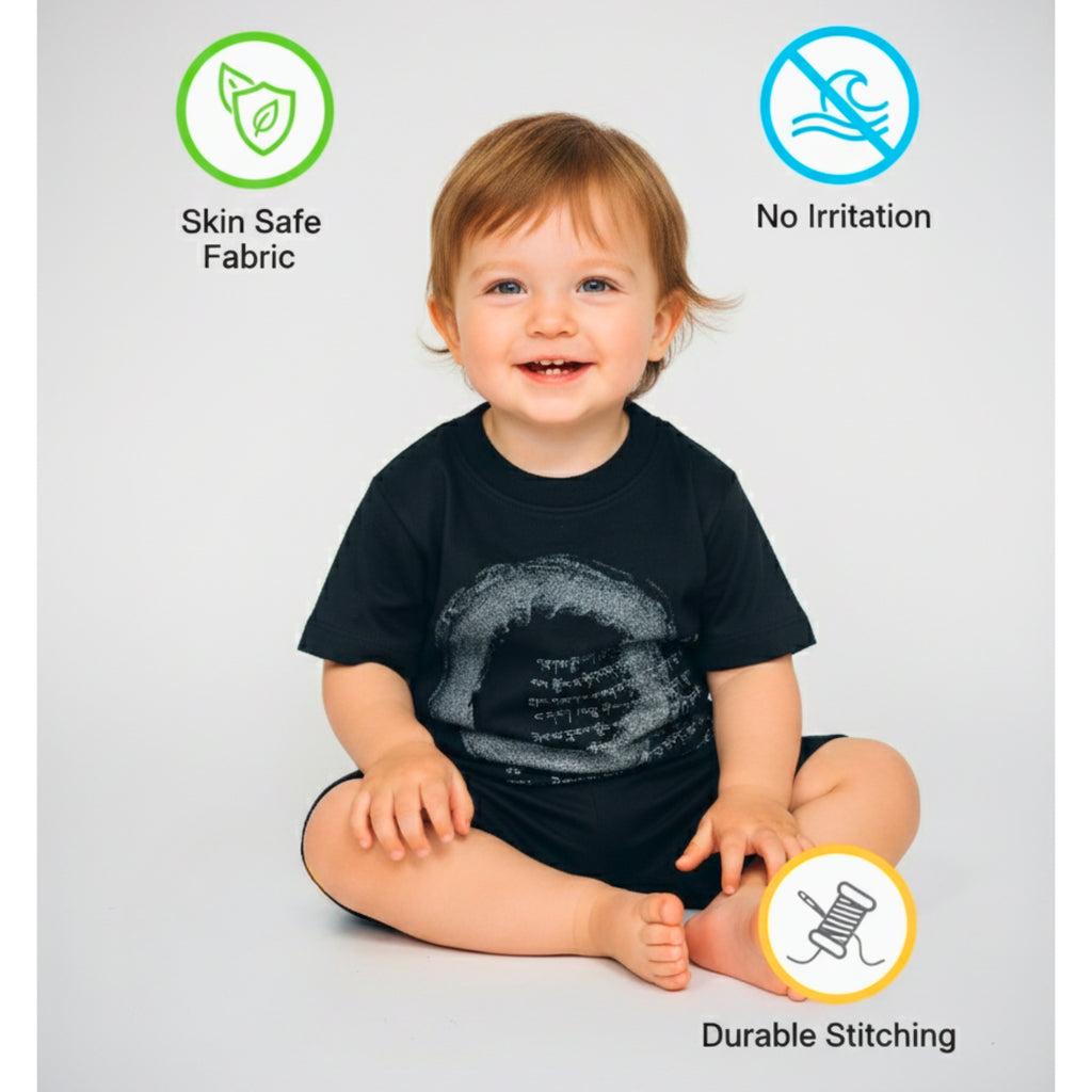 Baby Boys Printed Co-Ord Set | Half Sleeve T-Shirt + Shorts