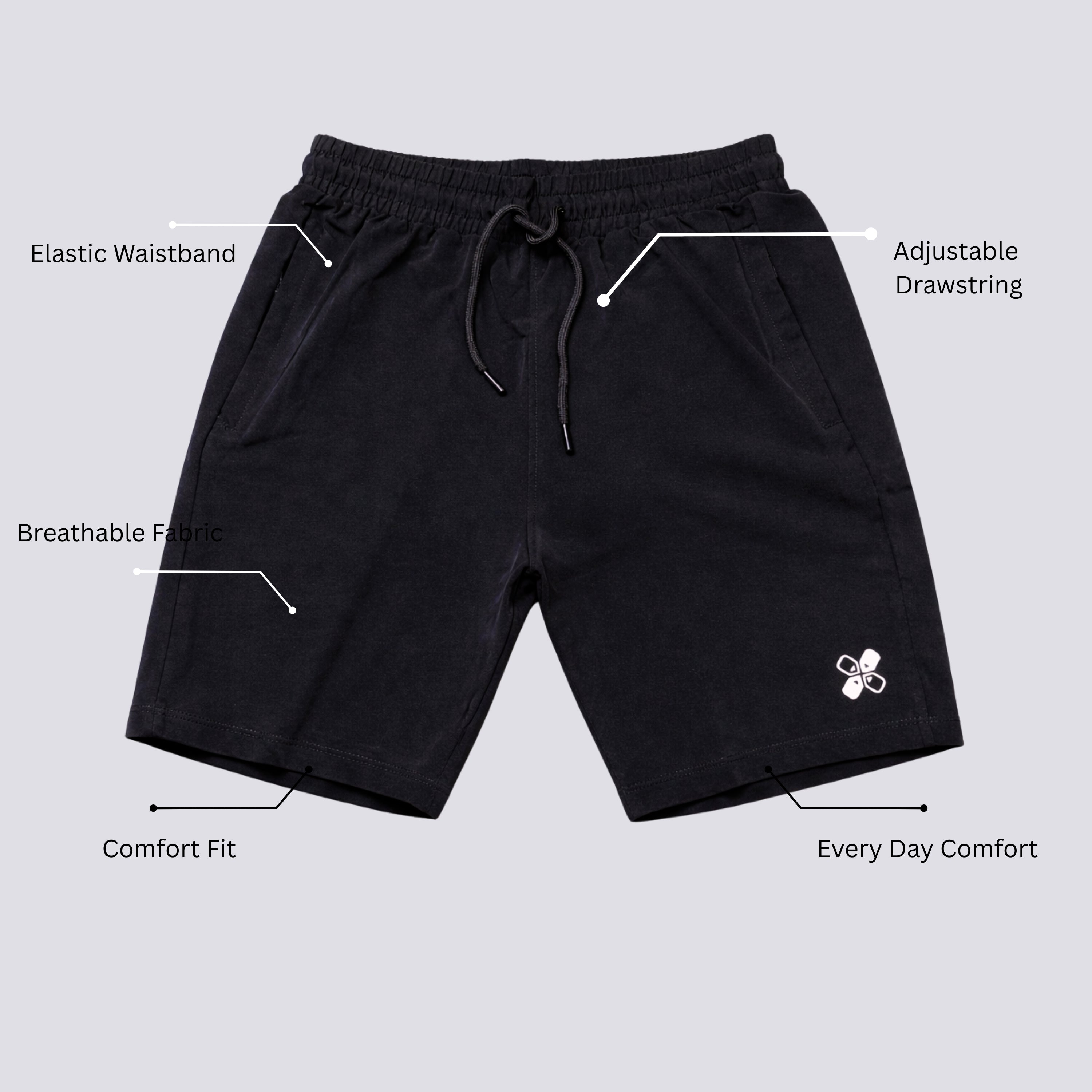 Men's Quick Dry Drawstring Lightweight Shorts with Pockets