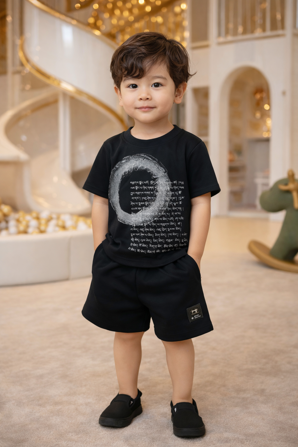 Baby Boys Printed Co-Ord Set | T-Shirt + Shorts