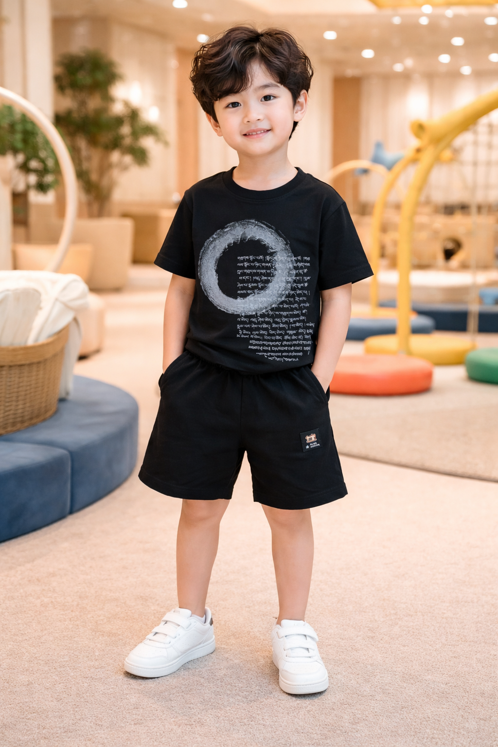 Baby Boys Printed Co-Ord Set | T-Shirt + Shorts