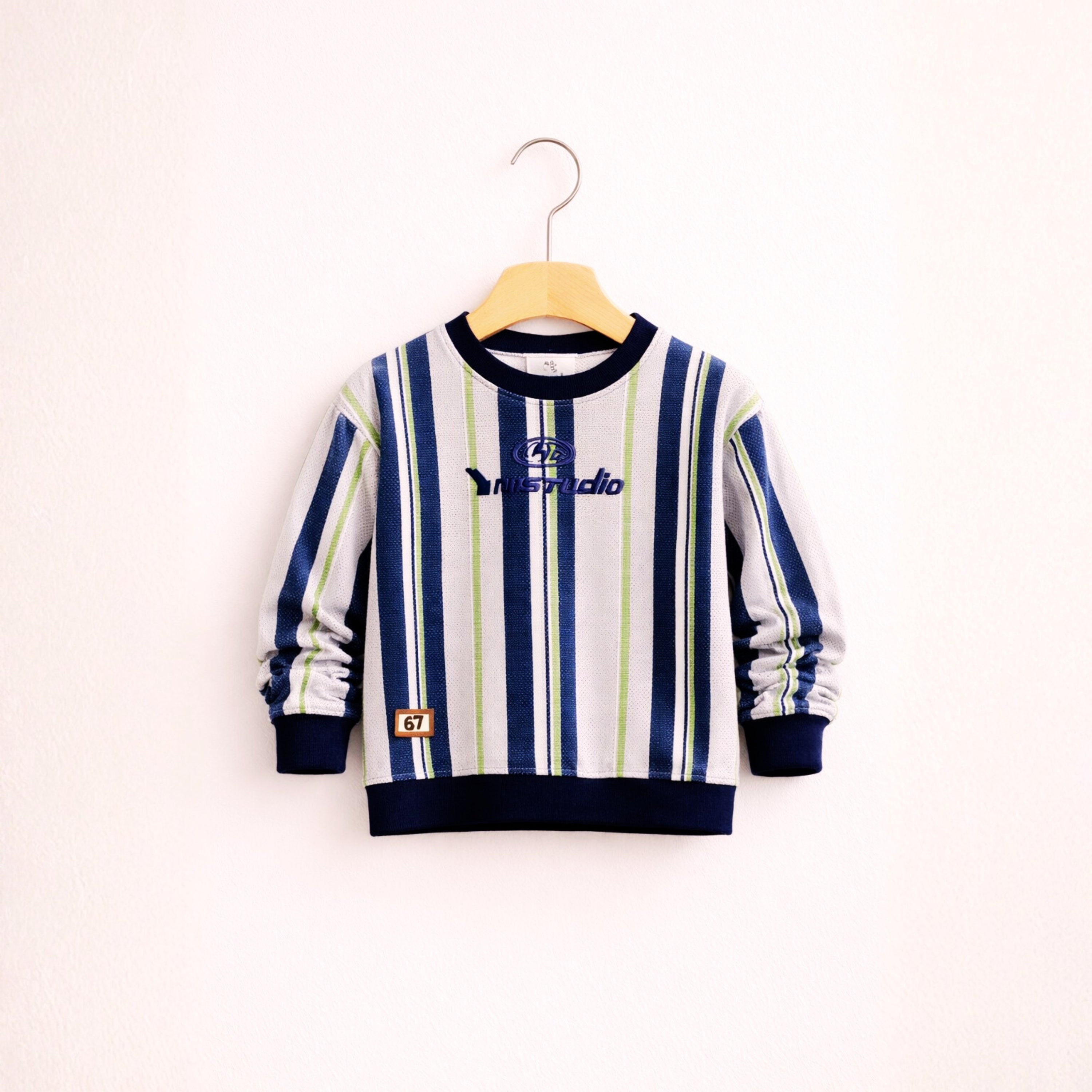 Kids Boys Striped Full-Sleeve Sweatshirt | Ages 1 – 6